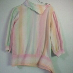 ARDMORE 1980'S RAIN BOW COLORED TOP SIZE M
